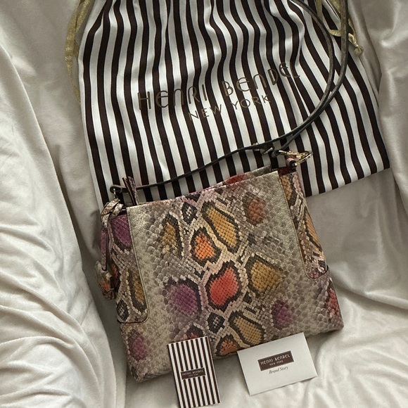 Henri Bendel Multicolor Snake-Print Leather Crossbody Bag ( Full Inclusion) - Picture 7 of 11